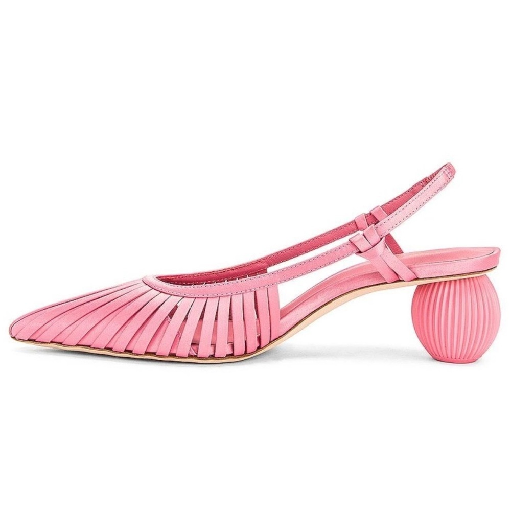 CULT GAIA Alia Slingback Mule Heels - Pink